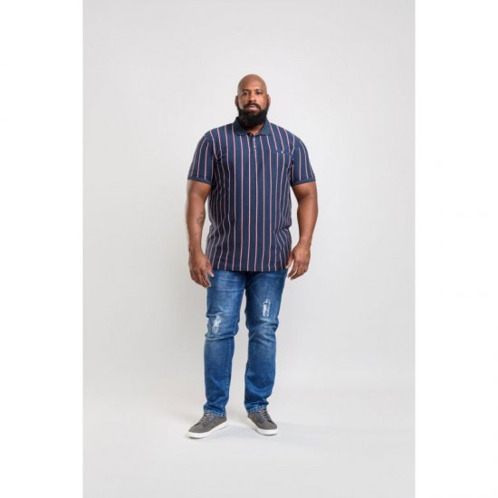 D555 Martel Polo Navy - Polokošile - Polokošile 2XL-8XL - Trička s límečkem 2XL-8XL