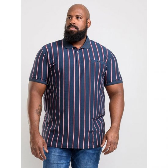 D555 Martel Polo Navy - Polokošile - Polokošile 2XL-8XL - Trička s límečkem 2XL-8XL