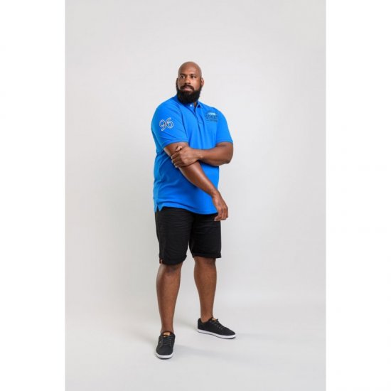 D555 Parker Polo Blue - Polokošile - Polokošile 2XL-8XL - Trička s límečkem 2XL-8XL