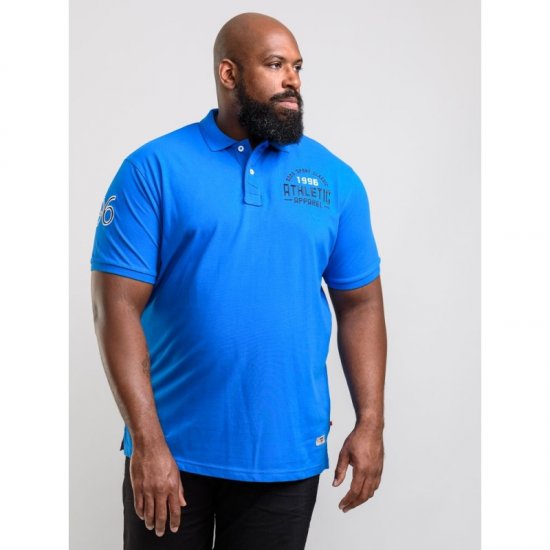 D555 Parker Polo Blue - Polokošile - Polokošile 2XL-8XL - Trička s límečkem 2XL-8XL