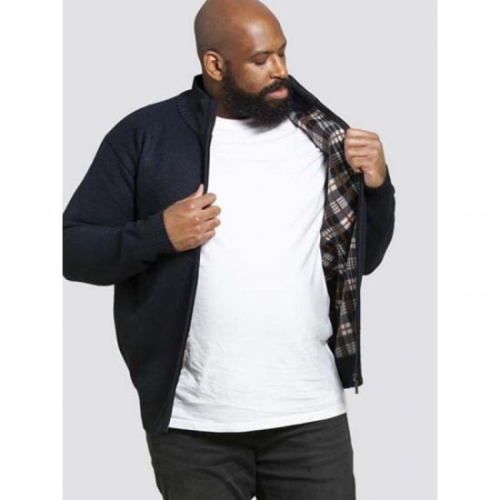 D555 Braxton Sweater Navy - Mikiny & mikiny s kapucí - Mikiny & Mikiny s kapucí 2XL-12XL