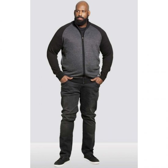 D555 Tanner Sweater Black - Mikiny & mikiny s kapucí - Mikiny & Mikiny s kapucí 2XL-12XL