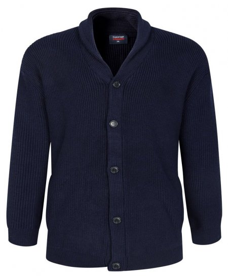 Espionage KW080 Svetr se šálovým lemem námořnická modrá - Mikiny & mikiny s kapucí - Mikiny & Mikiny s kapucí 2XL-12XL