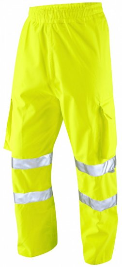 Leo Instow Breathable Executive Cargo Rain pants Hi-Vis Yellow - Pracovní oděvy - Pracovní Oděvy 3XL-6XL