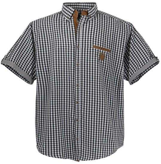 Lavecchia 1129 Short sleeve Shirt Black - Košile - Košile 2XL-10XL