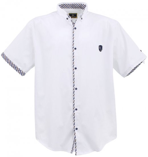 Lavecchia 9003A Short sleeve Shirt White - Košile - Košile 2XL-10XL