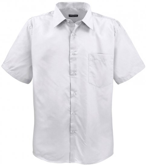 Lavecchia Classic Short Sleeve Shirt White - Košile - Košile 2XL-10XL