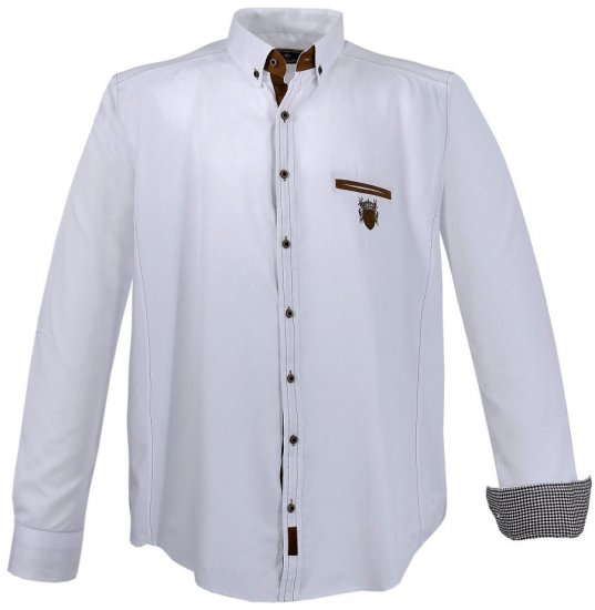 Lavecchia 1980 Long sleeve Shirt Snow White - Košile - Košile 2XL-10XL