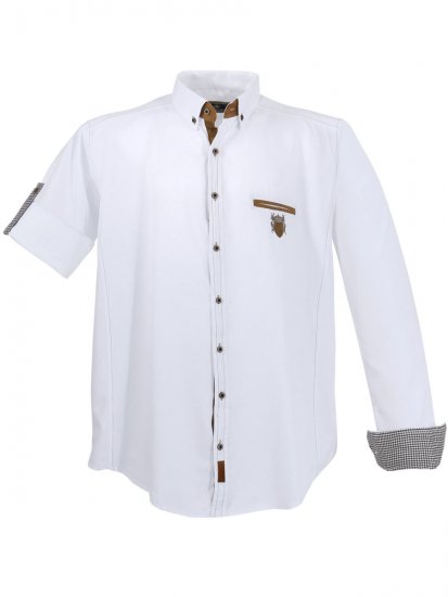 Lavecchia 1980 Long sleeve Shirt Snow White - Košile - Košile 2XL-10XL