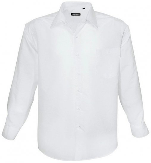 Lavecchia Classic Long Sleeve Shirt White - Košile - Košile 2XL-10XL