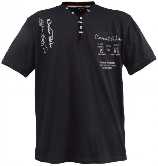 Lavecchia 2042 Printed T-shirt Charcoal - Trička - Trička nadměrné velikosti - 2XL-14XL