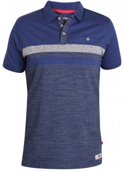 D555 Lawson Polo Navy - Polokošile - Polokošile 2XL-8XL - Trička s límečkem 2XL-8XL