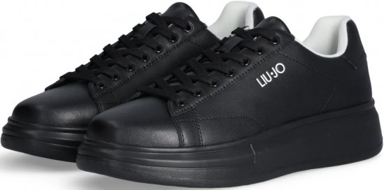 Liu Jo Big 01 Leather Sneakers Black/Black - Pánská obuv 40-52 - 