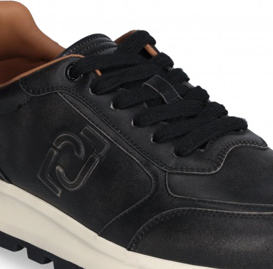Liu Jo Running 01 Leather Sneakers Black - Pánská obuv 40-52 - 