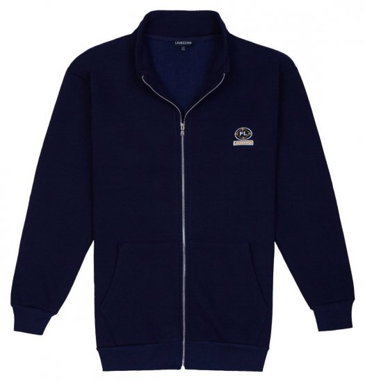 Lavecchia 2027 Mikina na zip Tmavě modrá - Mikiny & mikiny s kapucí - Mikiny & Mikiny s kapucí 2XL-12XL