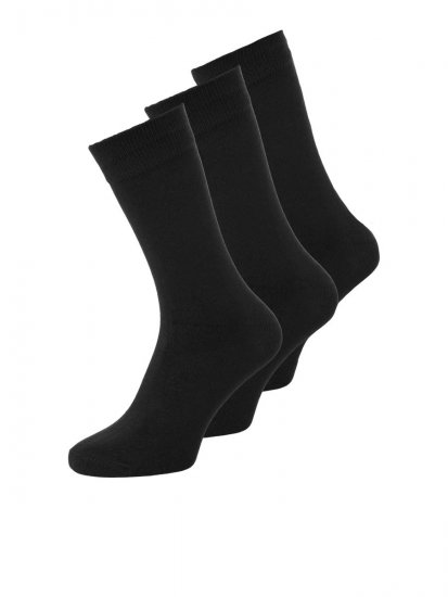 Jack & Jones Basic Bambusové ponožky Černá 3-pack - Spodní prádlo - Spodní Prádlo Nadměrné Velikosti 2XL-8XL
