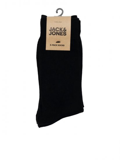 Jack & Jones Basic Bambusové ponožky Černá 3-pack - Spodní prádlo - Spodní Prádlo Nadměrné Velikosti 2XL-8XL