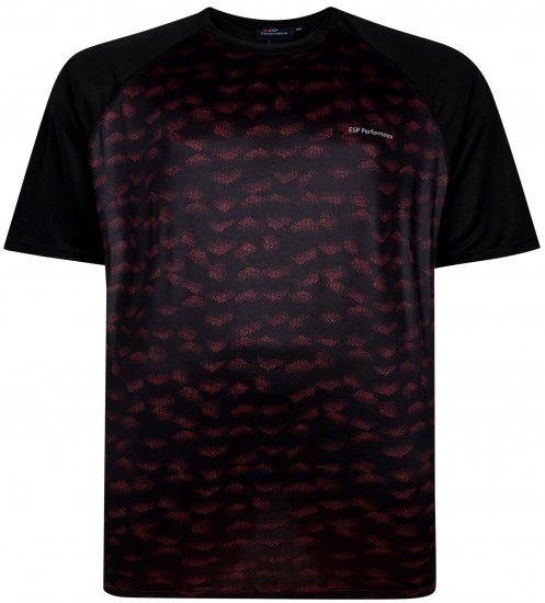 Espionage LW157 Performance T-shirt Black/Red - Sportovní oblečení - Sportovní Oblečení 2XL-10XL