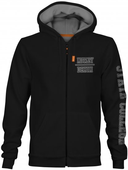 Motley Denim Lyon Hoodie Black - Mikiny & mikiny s kapucí - Mikiny & Mikiny s kapucí 2XL-12XL
