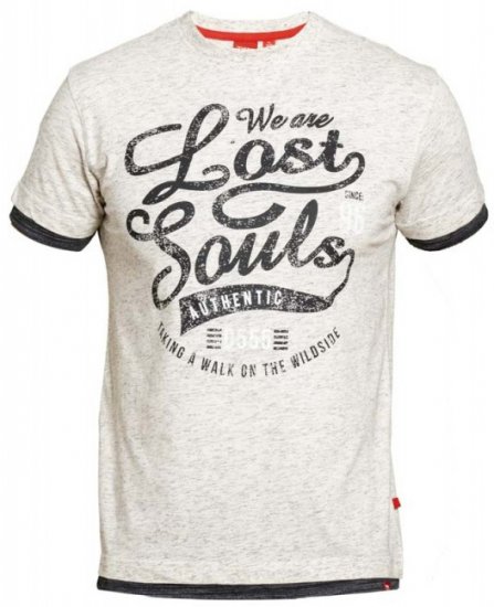 D555 Maiden T-shirt Off White - Trička - Trička nadměrné velikosti - 2XL-14XL