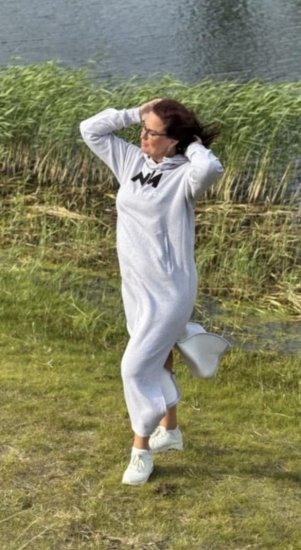 Nora Mikken MARI Maxi Hoodie Dress Grey - Mikiny & Mikiny s kapucí - 