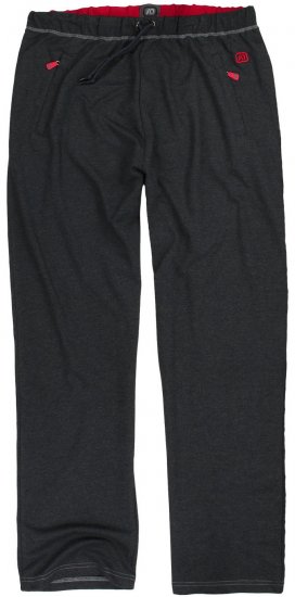 Adamo Markus Sweatpants with draw-cord Charcoal - Tepláky & kraťasy - Tepláky a Teplákové Kraťasy 2XL-12XL