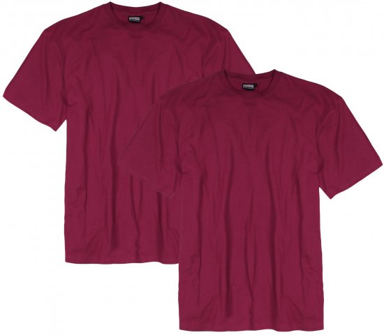 Adamo Marlon Comfort fit 2-pack T-shirt Blackberry - Trička - Trička nadměrné velikosti - 2XL-14XL