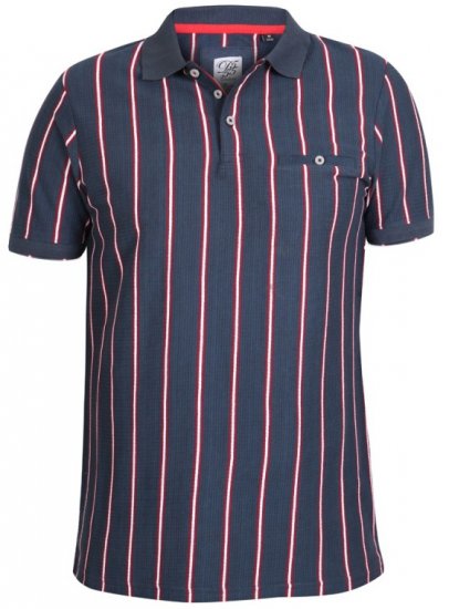 D555 Martel Polo Navy - Polokošile - Polokošile 2XL-8XL - Trička s límečkem 2XL-8XL