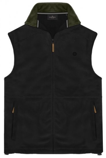 Double Outfitters MFT-7089 Sleeveless Fleece Vest Black - Bundy - Bundy Nadměrné Velikosti - 2XL-8XL