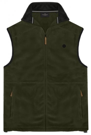 Double Outfitters MFT-7089 Sleeveless Fleece Vest Khaki - Bundy - Bundy Nadměrné Velikosti - 2XL-8XL