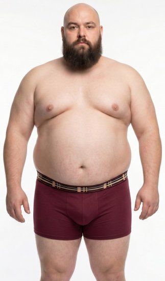 20 Nodi 979 Boxerky 3 kusy Vínová/Šedá/Tmavě modrá - Boxerky - Boxerky 2XL-12XL