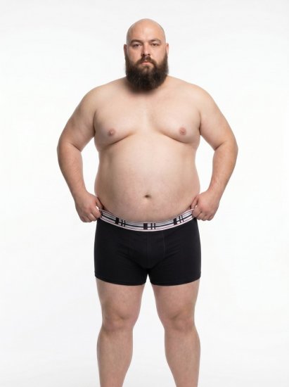 20 Nodi 979 Boxerky 3 kusy Vínová/Šedá/Tmavě modrá - Boxerky - Boxerky 2XL-12XL