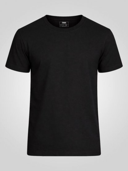 D555 Smartly Tričko kulatý výstřih Černá 5 kusy - Trička - Trička nadměrné velikosti - 2XL-14XL