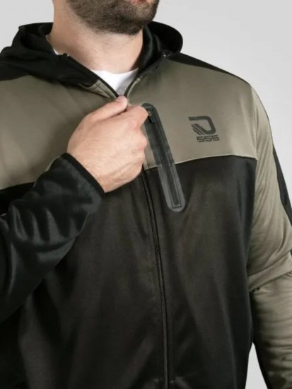 D555 Southport Mikina na zip s kapucí Černá - Mikiny & mikiny s kapucí - Mikiny & Mikiny s kapucí 2XL-12XL