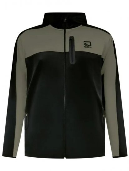 D555 Southport Mikina na zip s kapucí Černá - Mikiny & mikiny s kapucí - Mikiny & Mikiny s kapucí 2XL-12XL