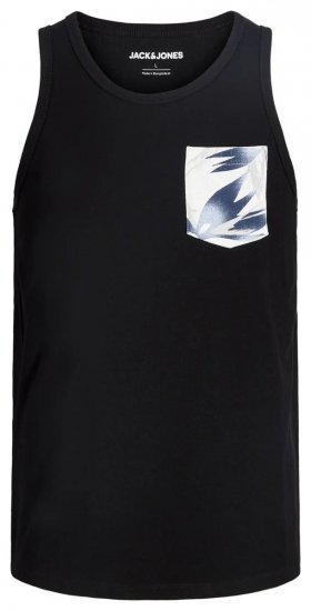 Jack & Jones Honolulu Pocket Tanktop Black - Trička - Trička nadměrné velikosti - 2XL-14XL