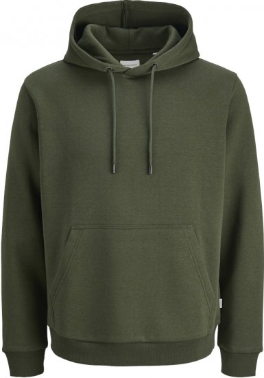 Jack & Jones Bradley Hoodie Dark Green - Mikiny & mikiny s kapucí - Mikiny & Mikiny s kapucí 2XL-12XL