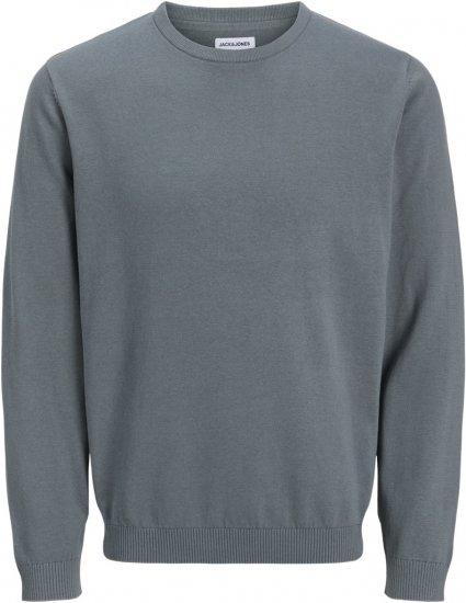 Jack & Jones BASIC Knitted Sweater Grey - Mikiny & mikiny s kapucí - Mikiny & Mikiny s kapucí 2XL-12XL