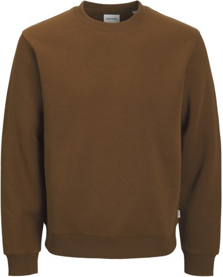 Jack & Jones Bradley Sweatshirt Brown - Mikiny & mikiny s kapucí - Mikiny & Mikiny s kapucí 2XL-12XL