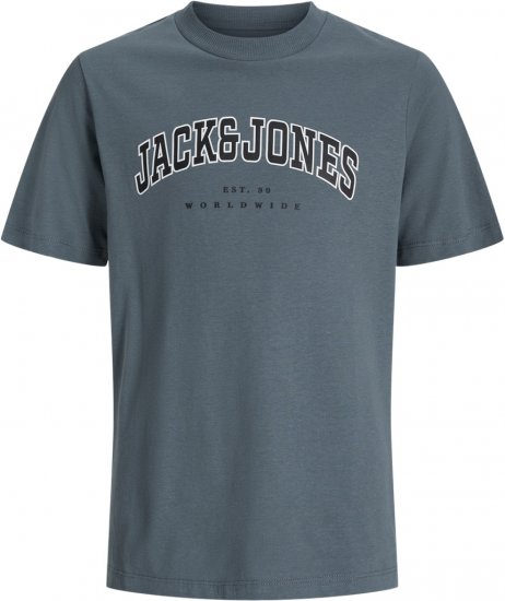 Jack & Jones Caleb Varsity T-Shirt Grey - Trička - Trička nadměrné velikosti - 2XL-14XL