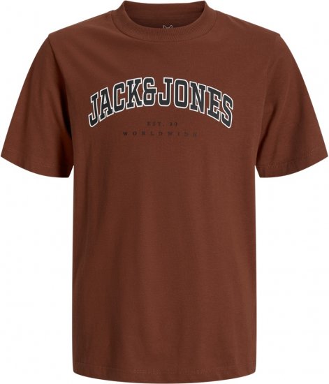 Jack & Jones Caleb Varsity T-Shirt Red - Trička - Trička nadměrné velikosti - 2XL-14XL