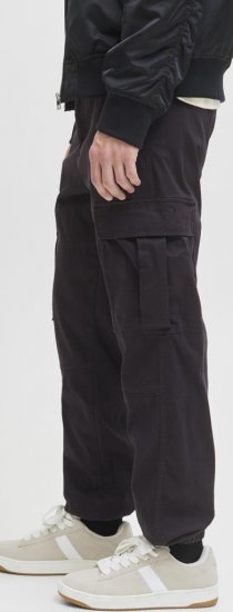 Jack & Jones Jonnie Cuffed Cargo Pants Black - Džíny & kalhoty - Džíny a Kalhoty - W40-W70