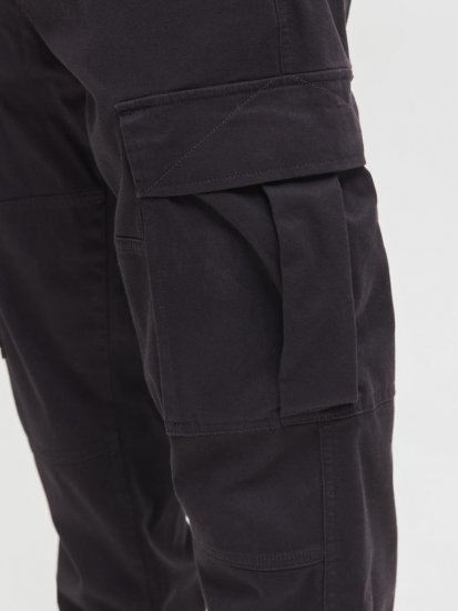 Jack & Jones Jonnie Cuffed Cargo Pants Black - Džíny & kalhoty - Džíny a Kalhoty - W40-W70