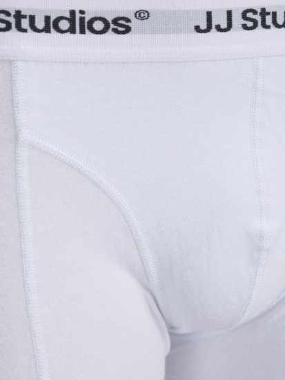 Jack & Jones Soho Solid Trunks 3-pack White/Grey/Black - Spodní prádlo - Spodní Prádlo Nadměrné Velikosti 2XL-8XL