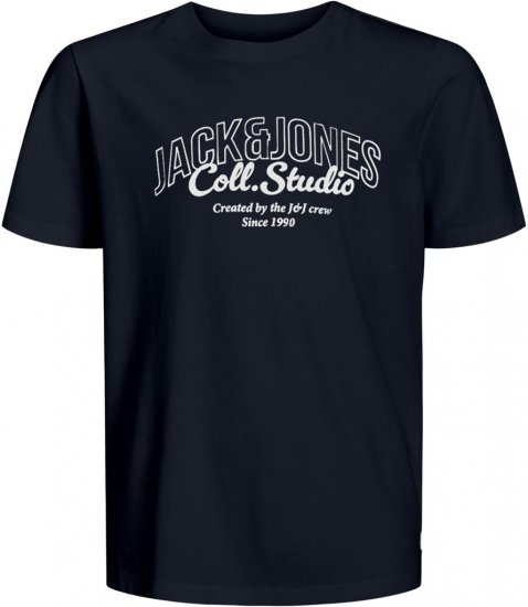 Jack & Jones Makoto T-shirt Blue - Trička - Trička nadměrné velikosti - 2XL-14XL