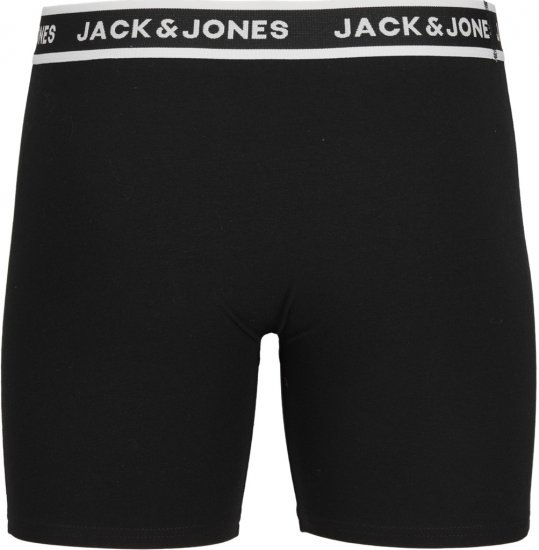 Jack & Jones Solid Boxer 3-Pack Black - Boxerky - Boxerky 2XL-12XL