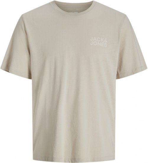 Jack & Jones CORP Logo T-shirt Grey - Trička - Trička nadměrné velikosti - 2XL-14XL