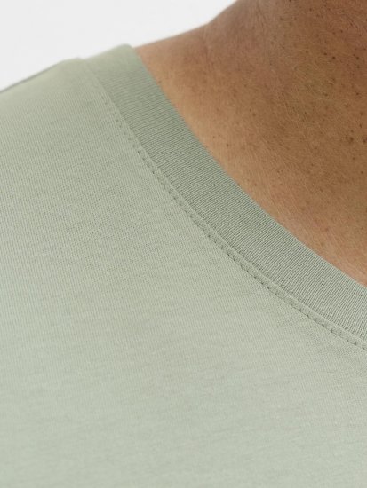 Jack & Jones Logo 2COL T-shirt Iceberg Green - Trička - Trička nadměrné velikosti - 2XL-14XL