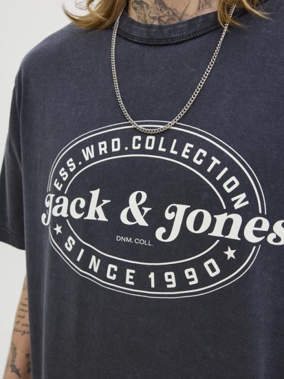Jack & Jones Dover T-Shirt Short Sleeve Black - Trička - Trička nadměrné velikosti - 2XL-14XL
