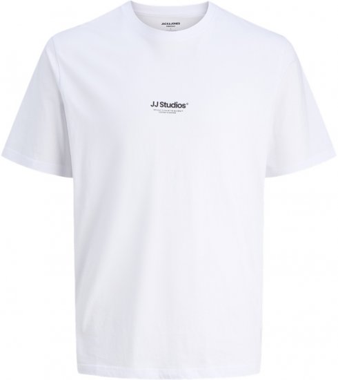 Jack & Jones Soho T-Shirt White - Trička - Trička nadměrné velikosti - 2XL-14XL